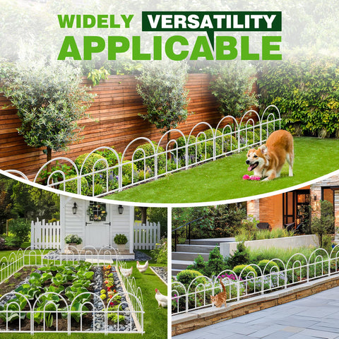 QIAOKAIYAN decorative fence kit ready for quick outdoor decorating.