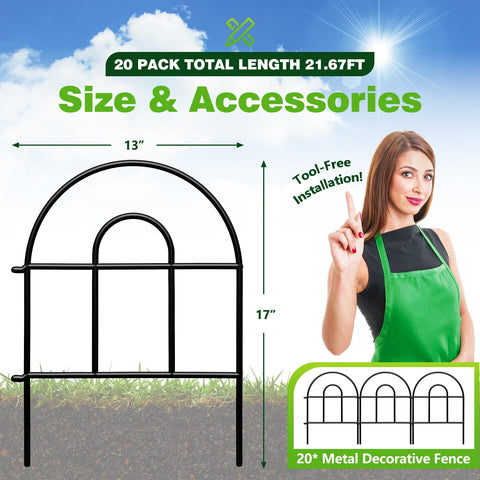 QIAOKAIYAN decorative garden fence panel 03 blends classic style with durability