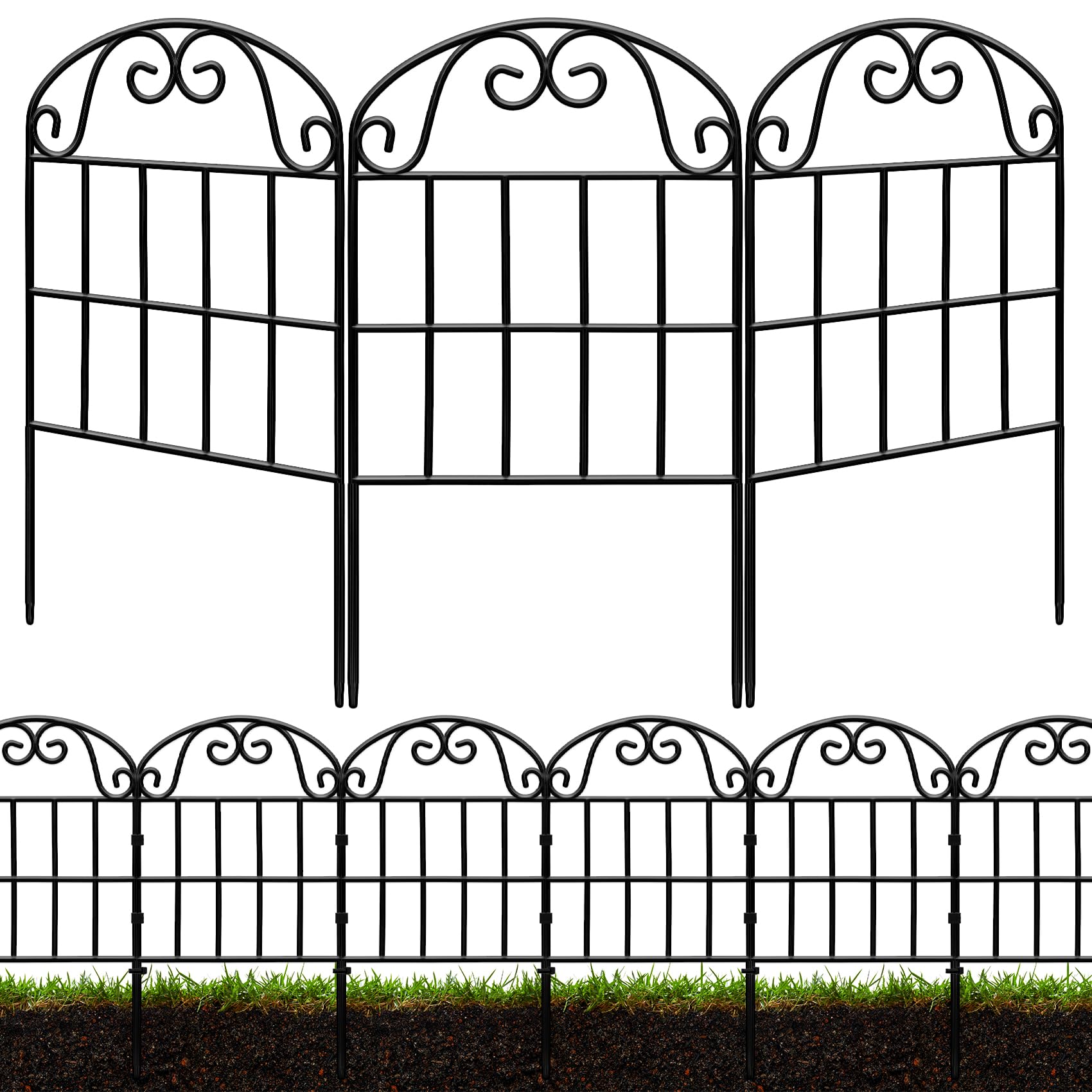 QIAOKAIYAN decorative garden fence arch design enhances curb appeal and defines spaces.