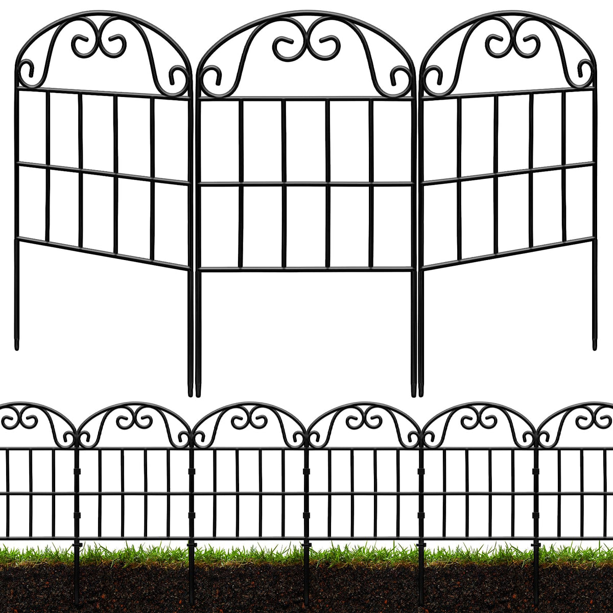 QIAOKAIYAN decorative garden fence arch design enhances curb appeal and defines spaces.