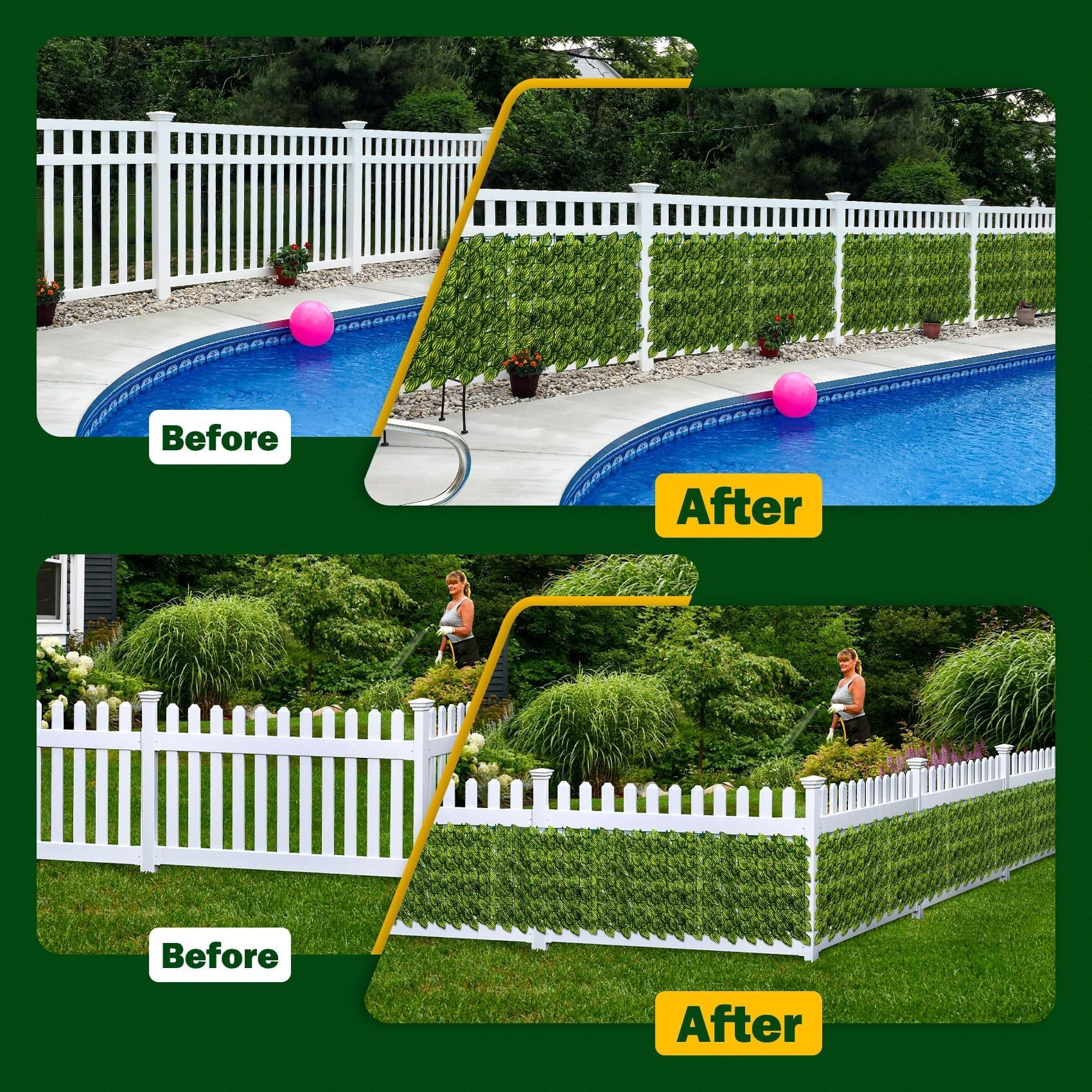 QIAOKAIYAN indoor-outdoor ivy fence adaptable for walls and balconies.