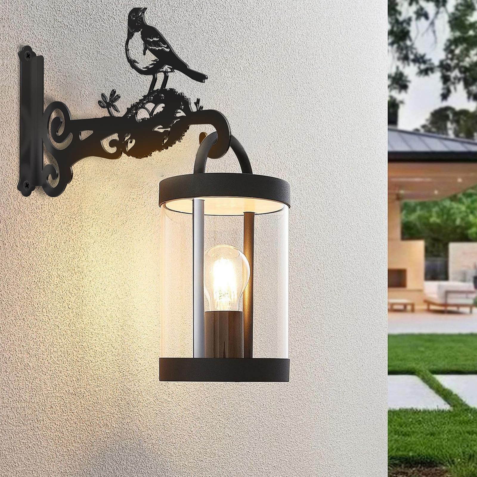 Qiaomeiysp anti rust 10 inch bracket for outdoor plant display