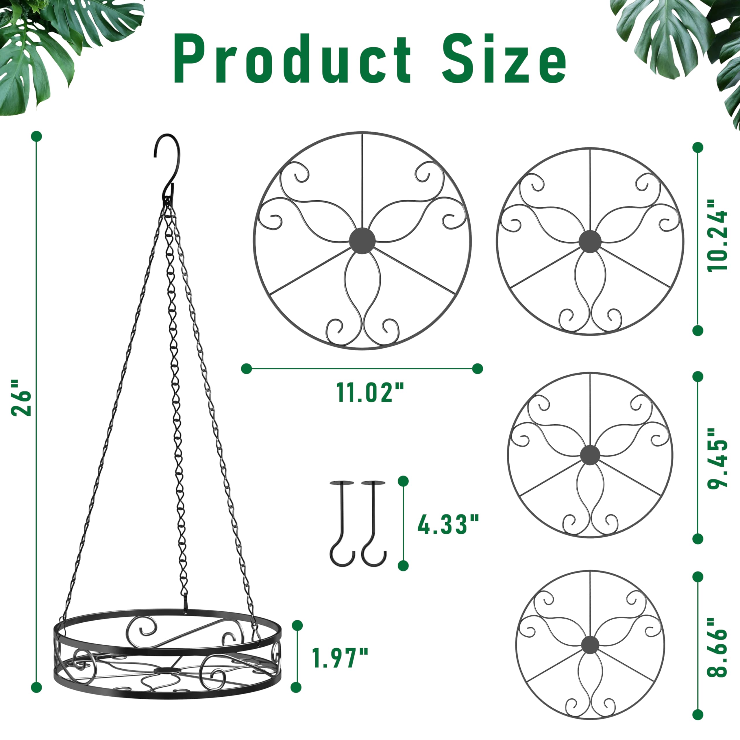 Qiaomeiysp ceiling mount planter displays plants gracefully indoors