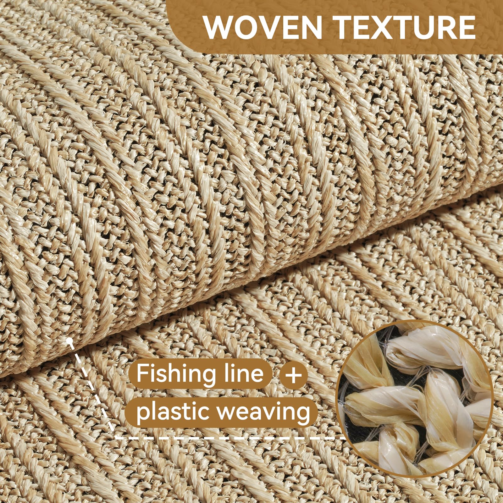 QiCaiJia brown doormat complements exterior decor while protecting floors
