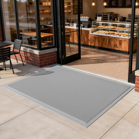 QiCaiJia front door mat 36x59 for clean entryways with strong drainage