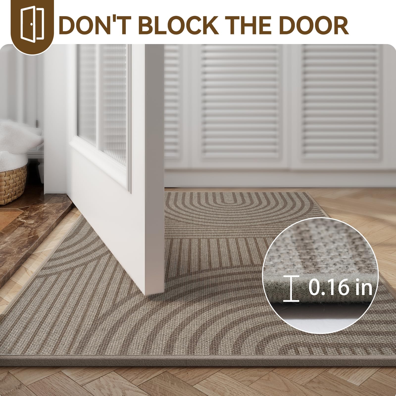 QiCaiJia wear-resistant and fade-resistant mat withstands sun and rain