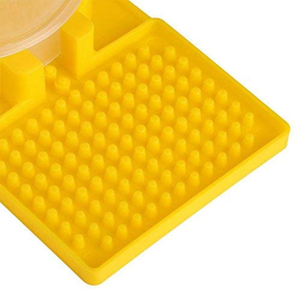 Qicfrk beehive water feeder in use for simple hive maintenance.