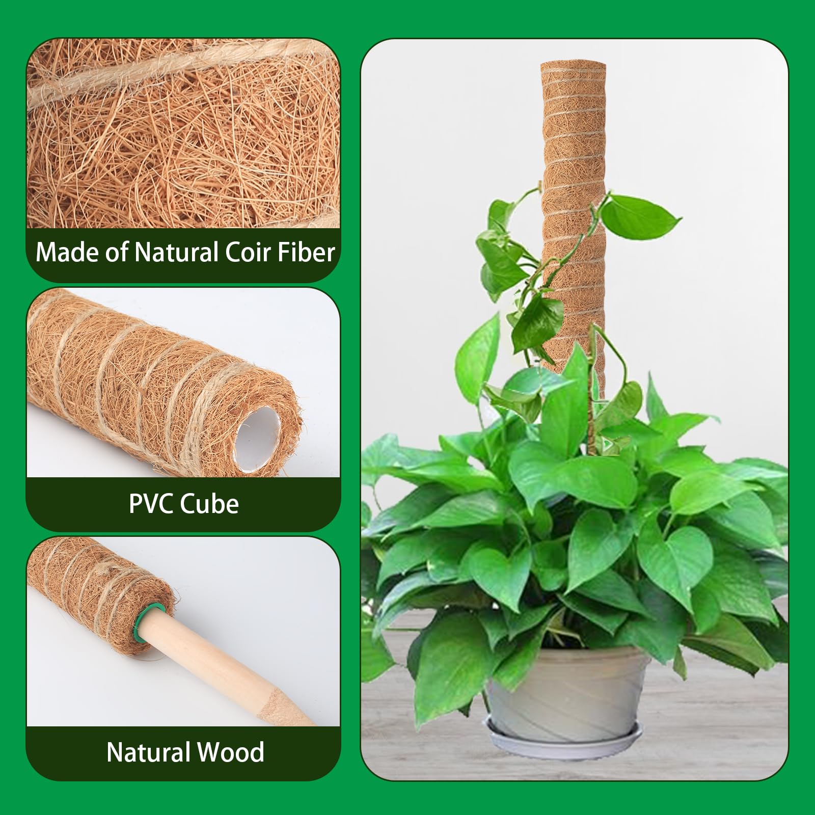 Qicodu interlocking design helps extend height as plants grow