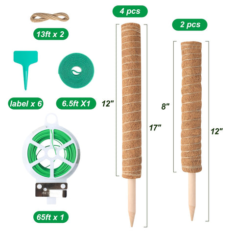 Qicodu garden ties and jute rope bundle included for easy securing