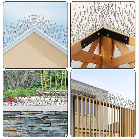 QIEGL bird deterrent protects vents, posts, towers from roosting.