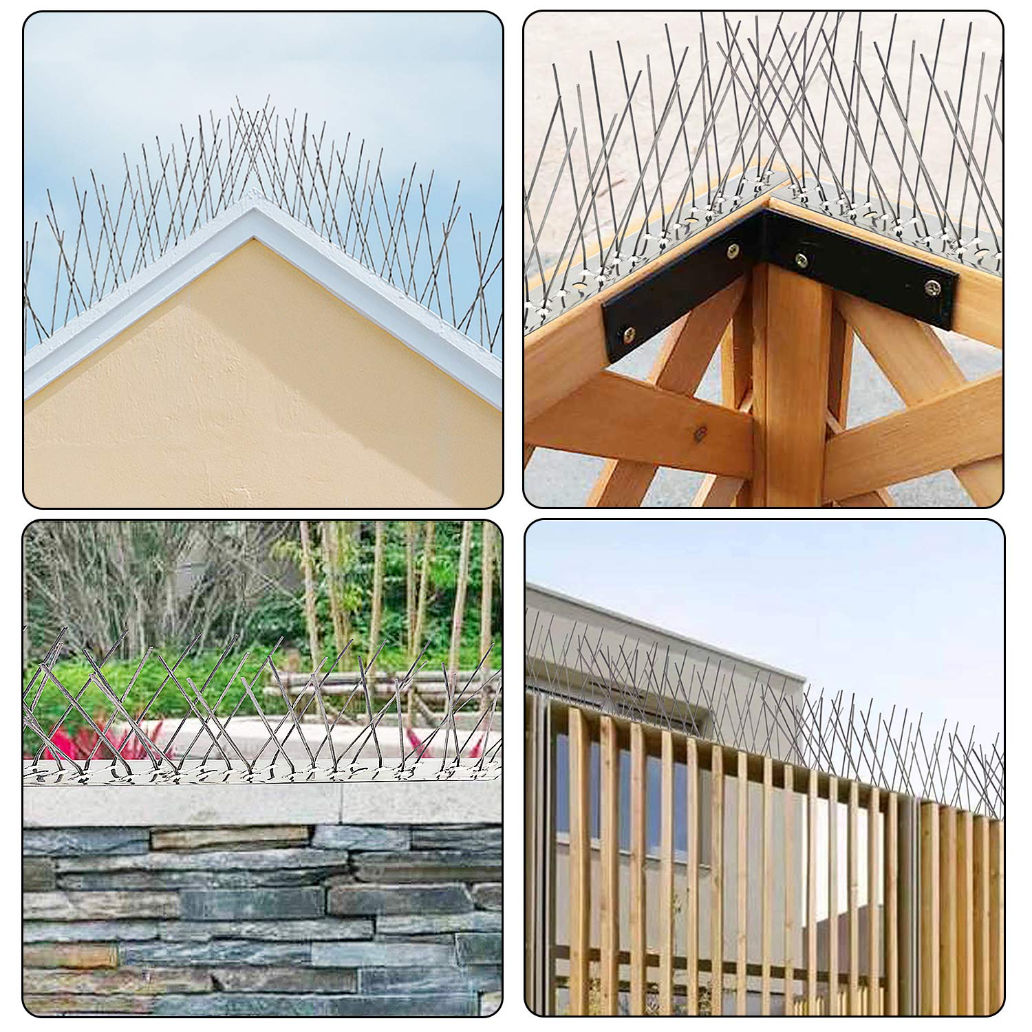 QIEGL 304 stainless steel bird spikes resist rust and weather