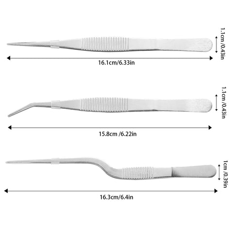 QIEOTE wide-head tweezers for larger debris