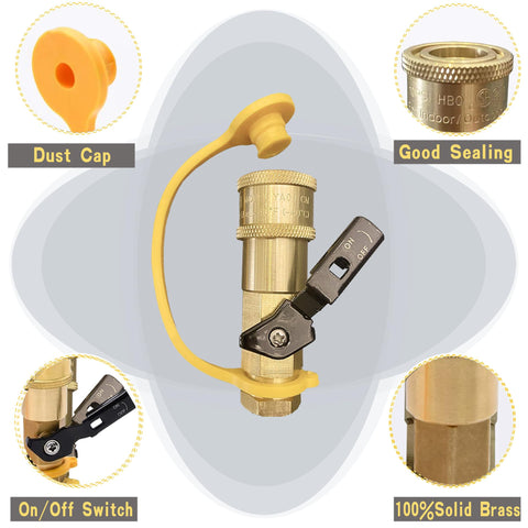 Qieoyk 1/4 inch NPT quick-connect plug for secure seals.