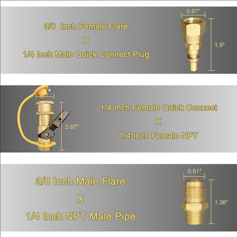Qieoyk brass quick-connect parts resist corrosion and heat.
