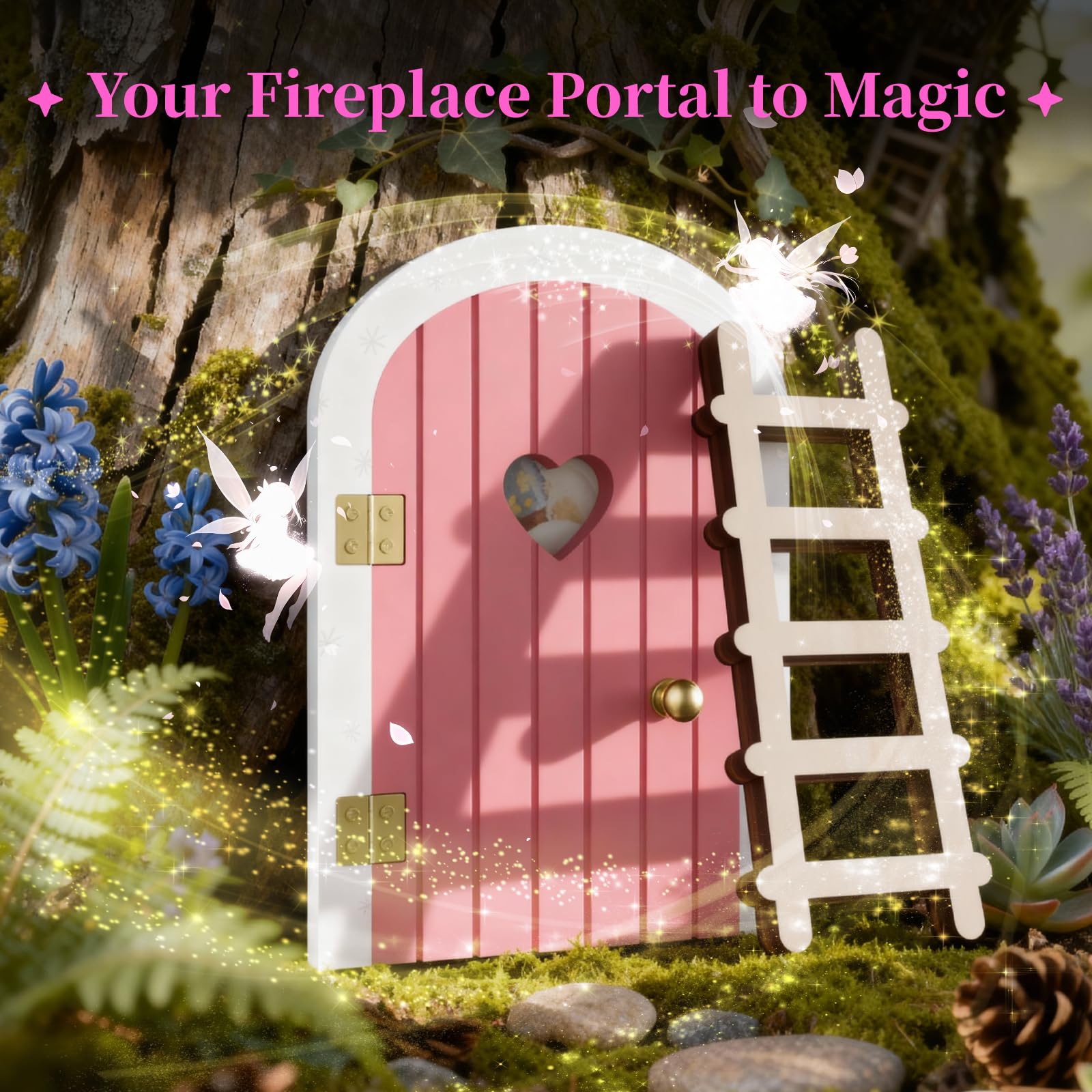 QIESIDM wooden elf door with smooth non-toxic finish ensures safe use.