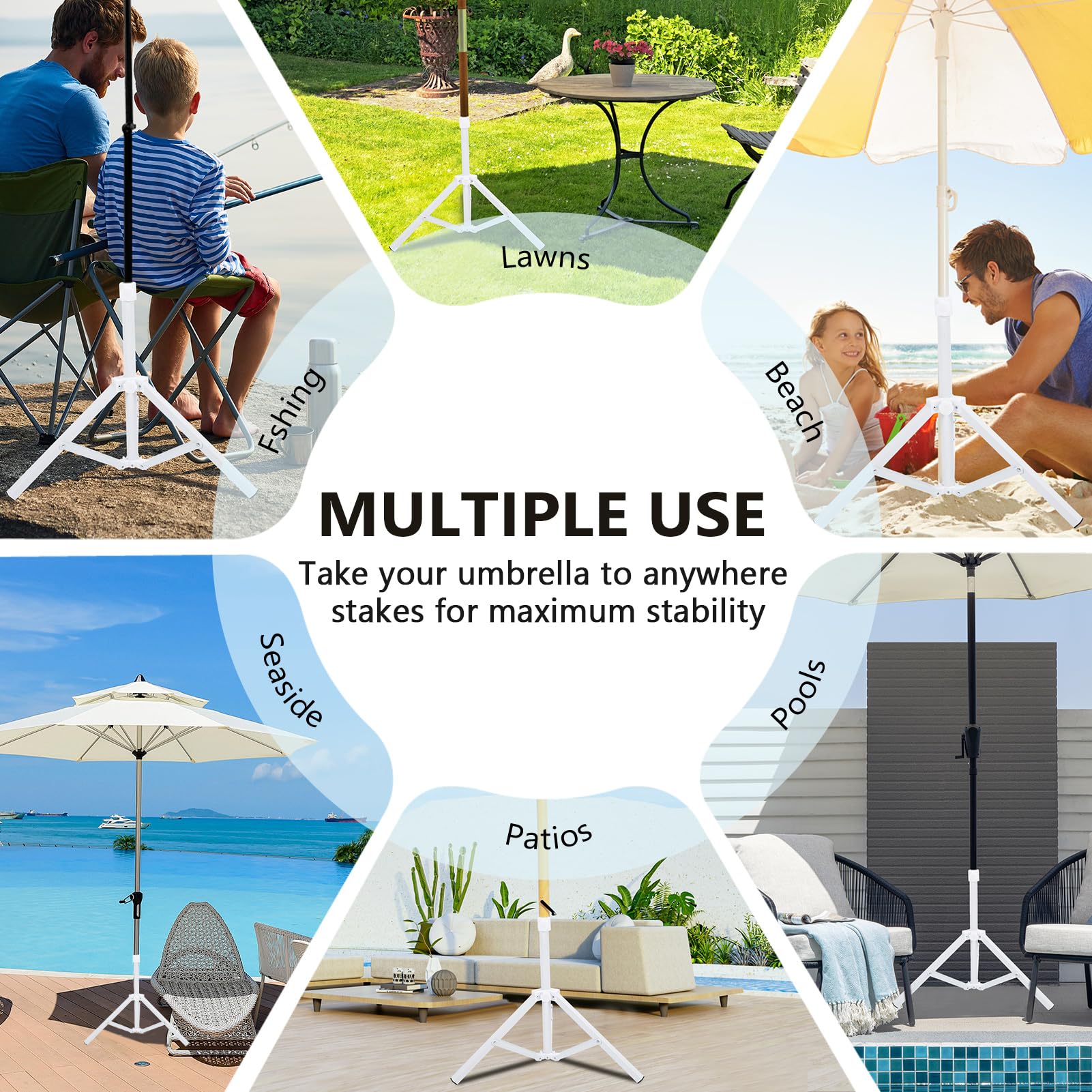Qiilu compact storage foldable base enables easy transport and storage.