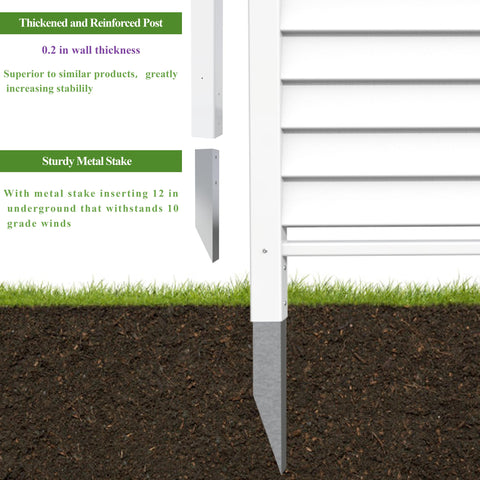 Qikdesign double windproof air-conditioner screen with sturdy stakes