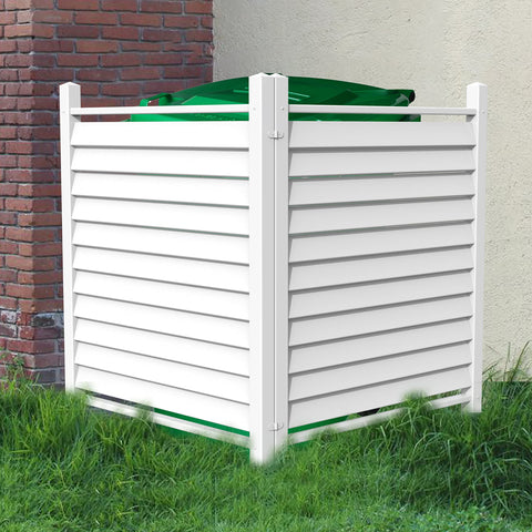Qikdesign reinforced white vinyl fence panel assembly for durable privacy