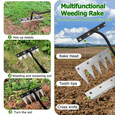 Qikstren long-handle design provides comfortable reach for taller gardeners.