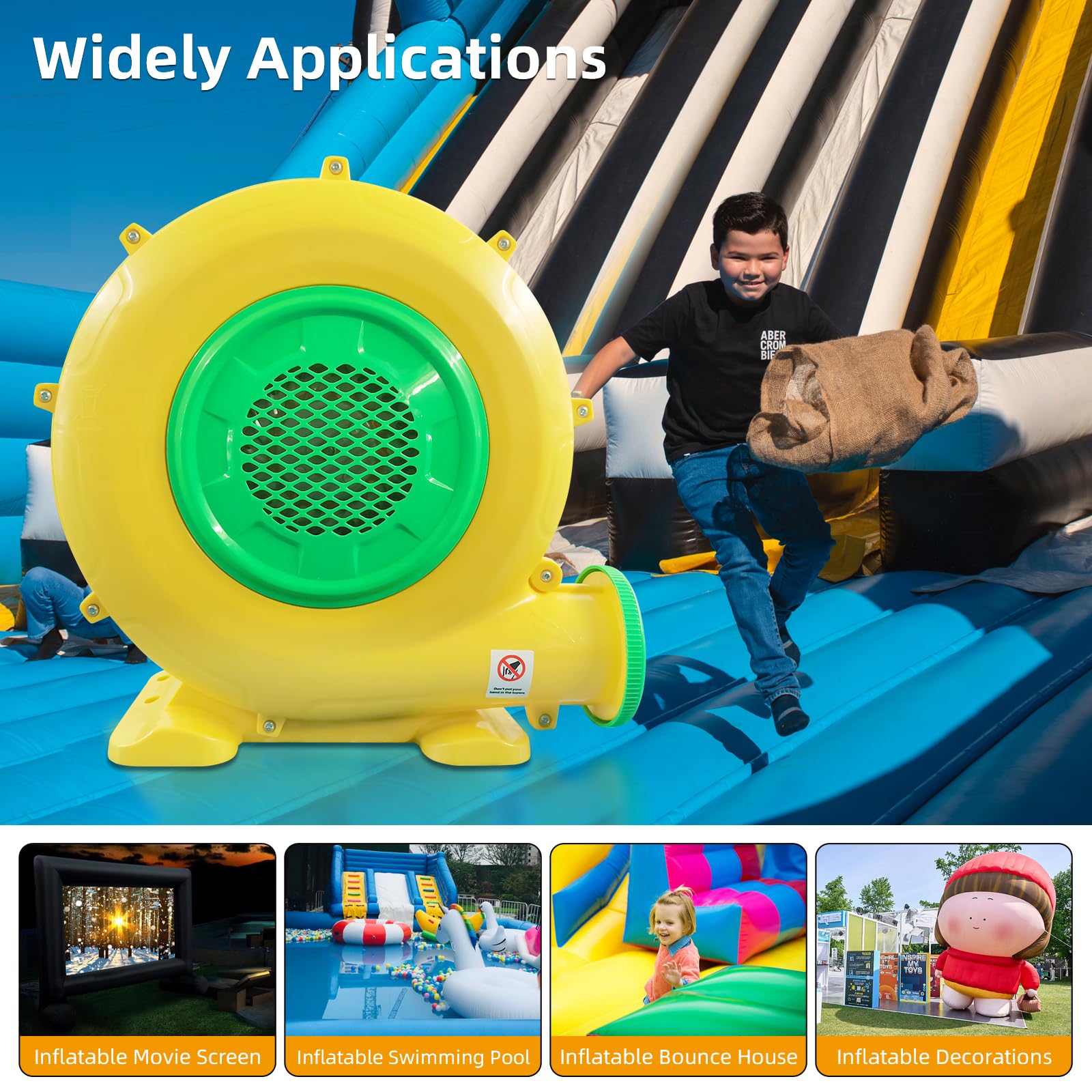 QILEBA blower compact portable design shows easy storage and transport