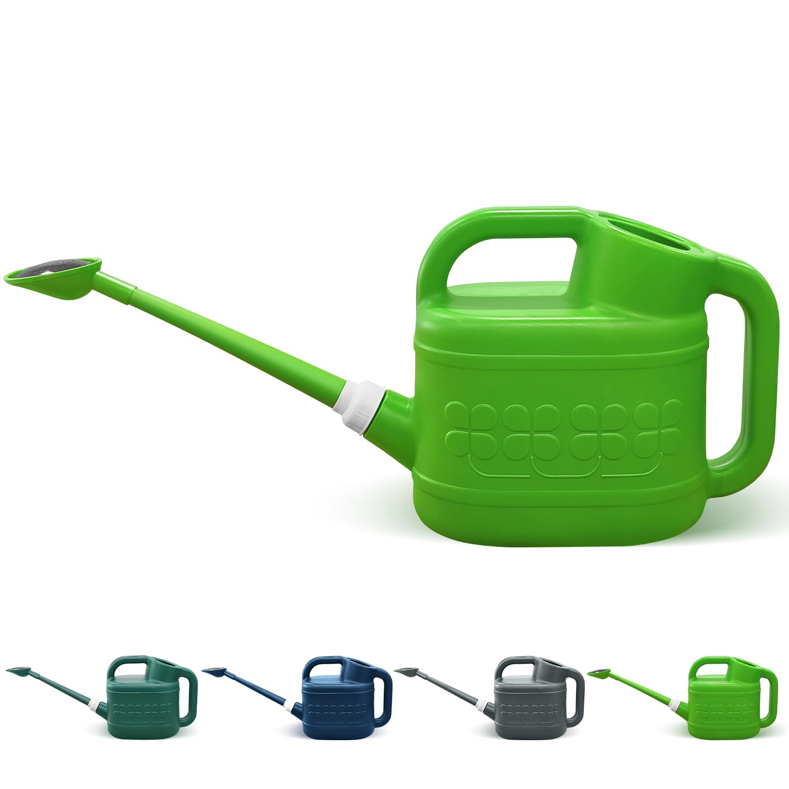 Qilebi 2 gallon watering can with wide top for quick, clean filling.