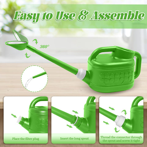 Qilebi detachable spout with tight seal prevents leaks during watering