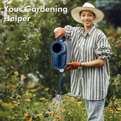 Qilebi stainless steel sprinkler head provides gentle, even spray for delicate plants.