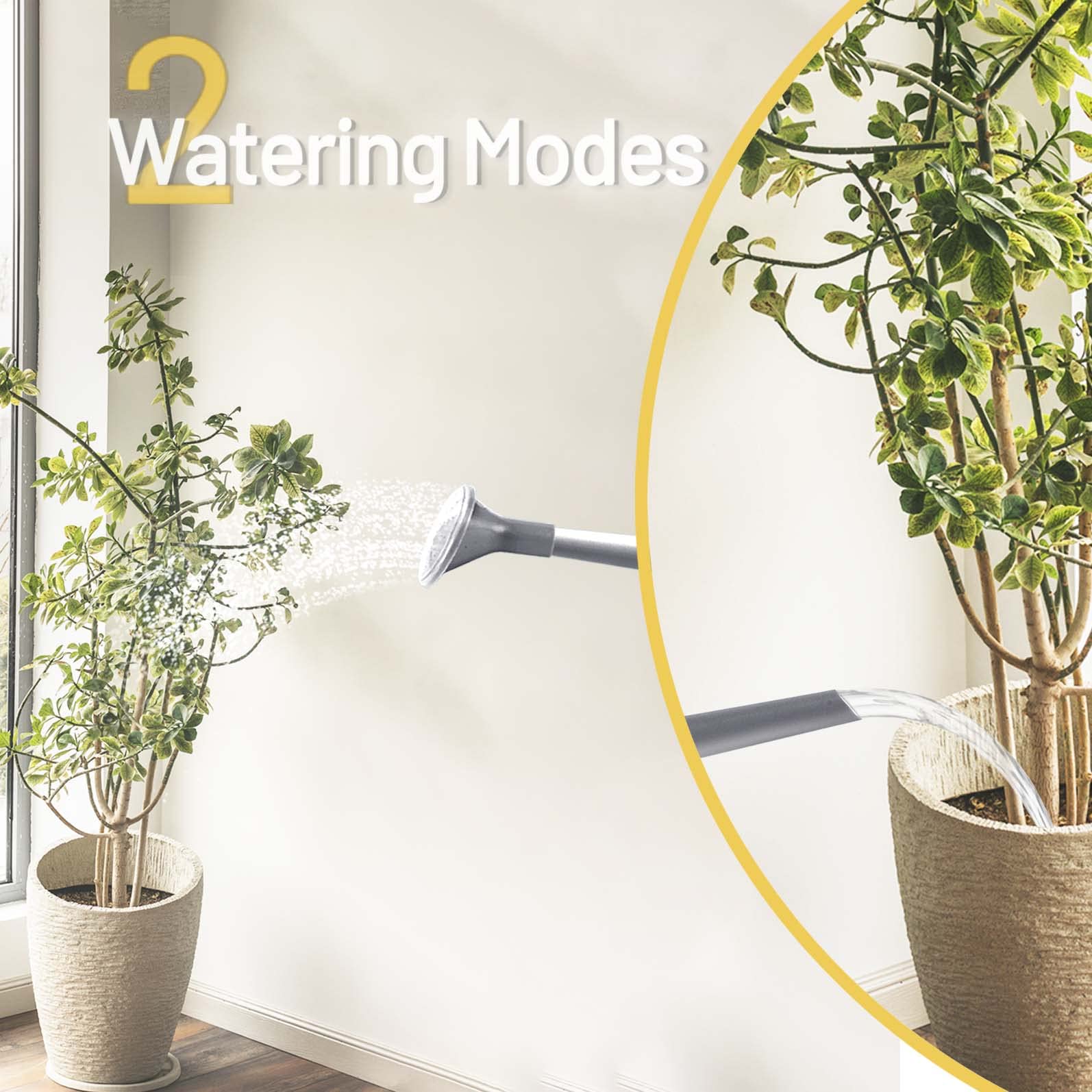 Qilebi anti-fall plastic design resists cracks during daily watering.