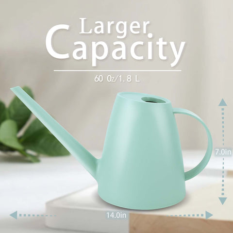 Qilebi watering can showing detachable nozzle for adjustable flow.