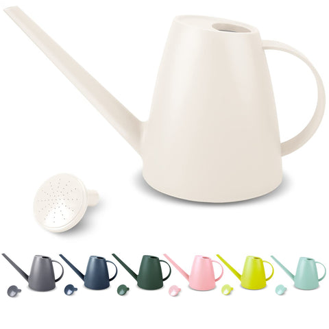 Qilebi watering can with detachable shower nozzle for precise indoor plant care.