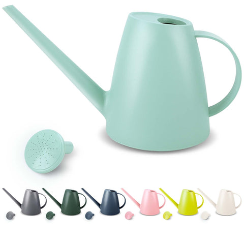Qilebi watering can with long spout for precise reach and minimal spills.