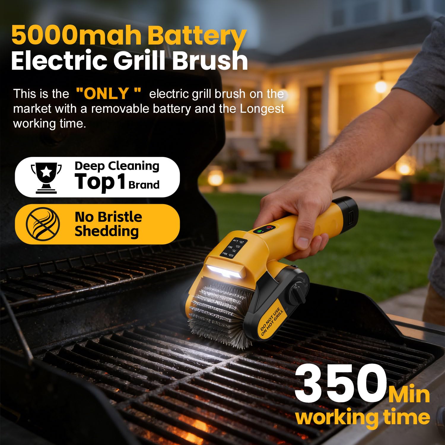 Qimedo long-runtime design delivers up to 350 minutes of continuous cleaning.