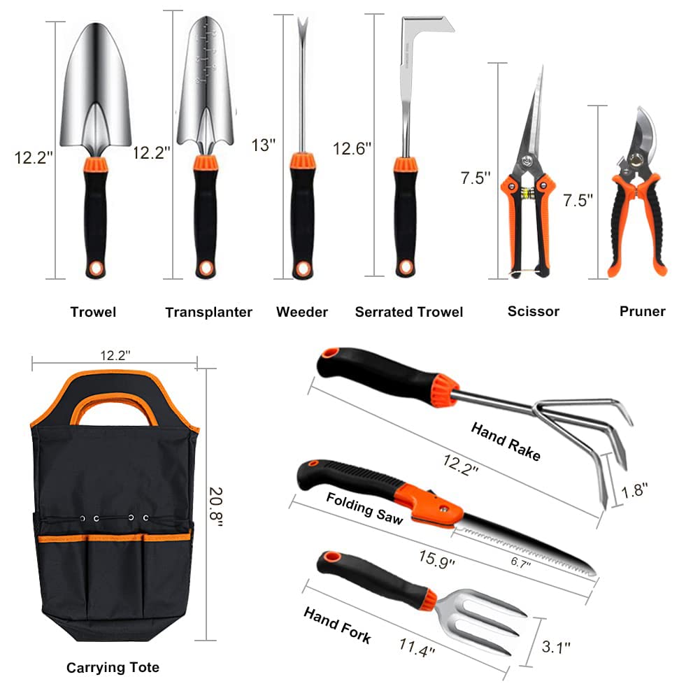 QINGFANGLI tools with soft rubberized ergonomic handles for comfortable grip