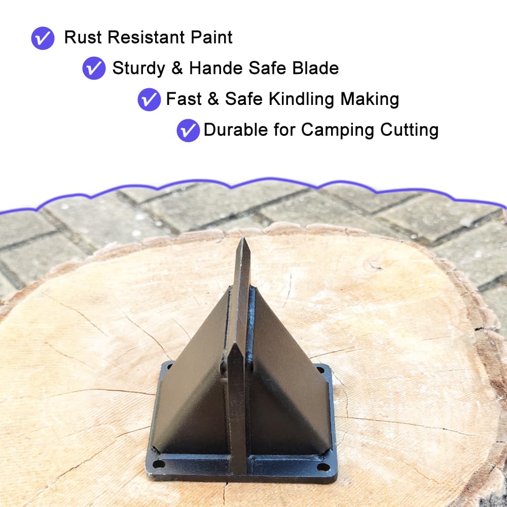 Qinmorelixy mountable on a stump for stable backyard fire prep.