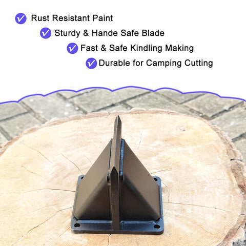Qinmorelixy mountable on a stump for stable backyard fire prep.
