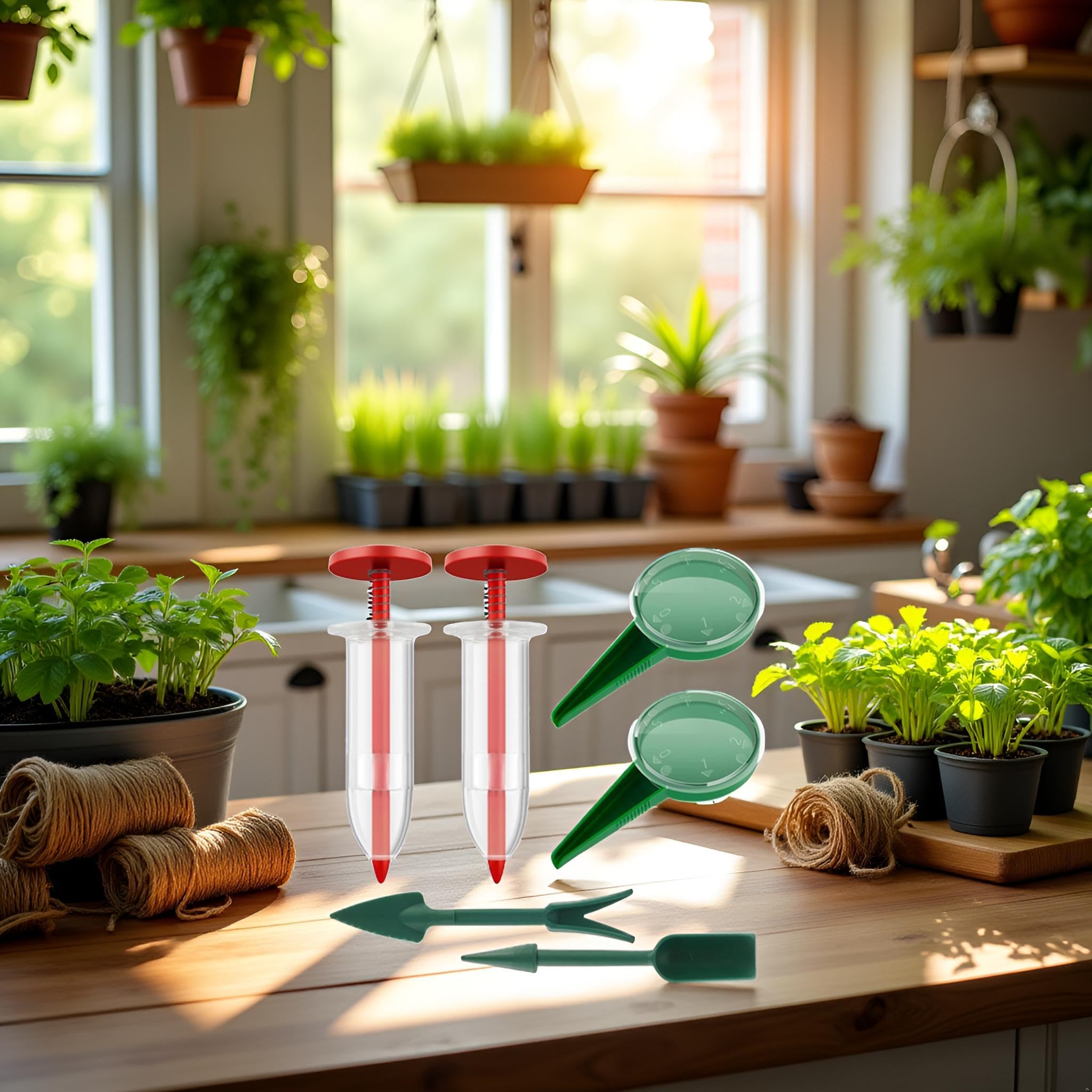 Qintreesify handheld seed planter tool in action supports quick sowing.