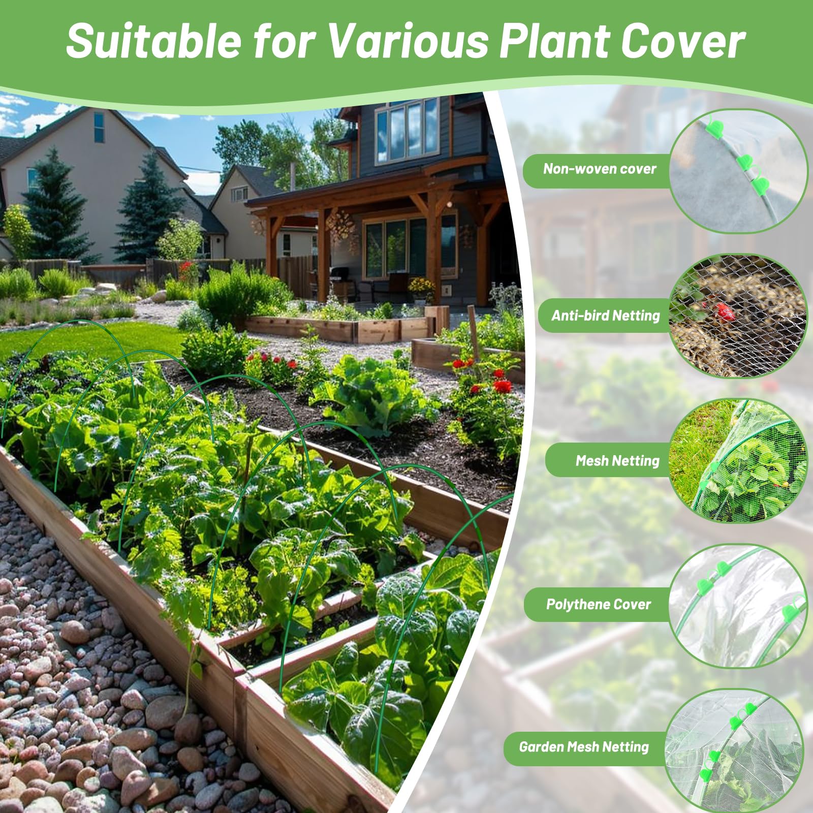 Qinzave clips secure nets and shade cloth for all-season use.