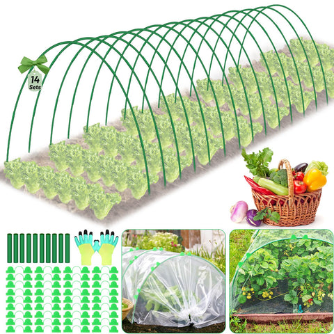 Qinzave garden hoops 70-pcs set for durable raised-bed support.