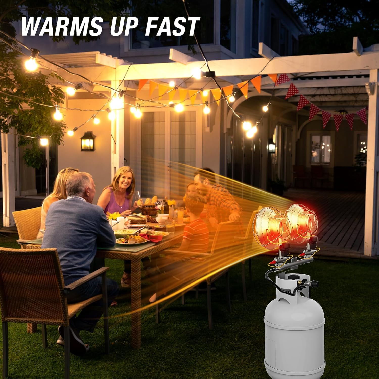 QIOMALA compact heater suitable for garage or fishing trips