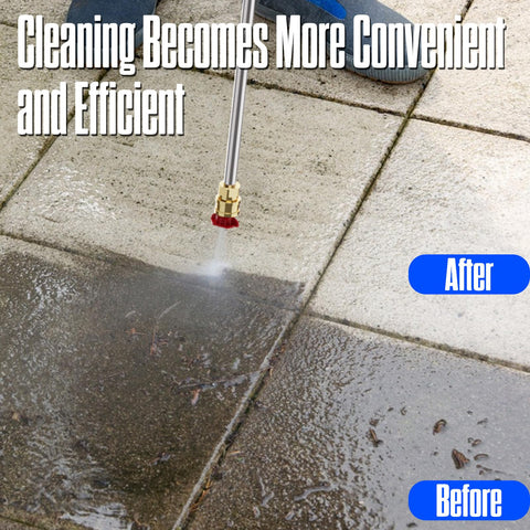 QIOMALA pressure washer 35ft cord and 20ft hose extend cleaning reach.
