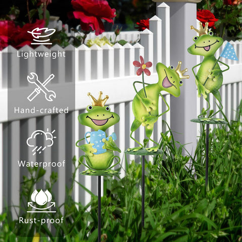 Qipade weather-resistant stakes withstand sun and rain for seasons of use.
