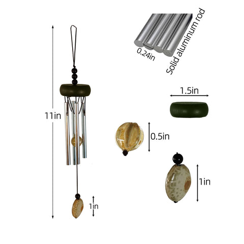 QIPAN mini wind chimes designed for indoor use add calming tones to any room.
