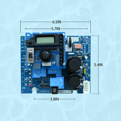 QIQIBABA GLX-PCB-DSP display board with clear system readouts for easy monitoring.