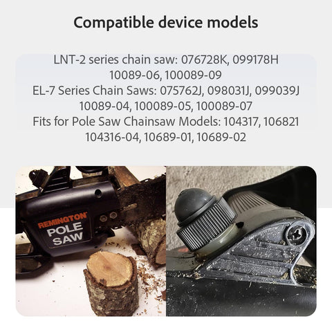 Remington chainsaw cap-bulb assembly, seals against oil leaks.