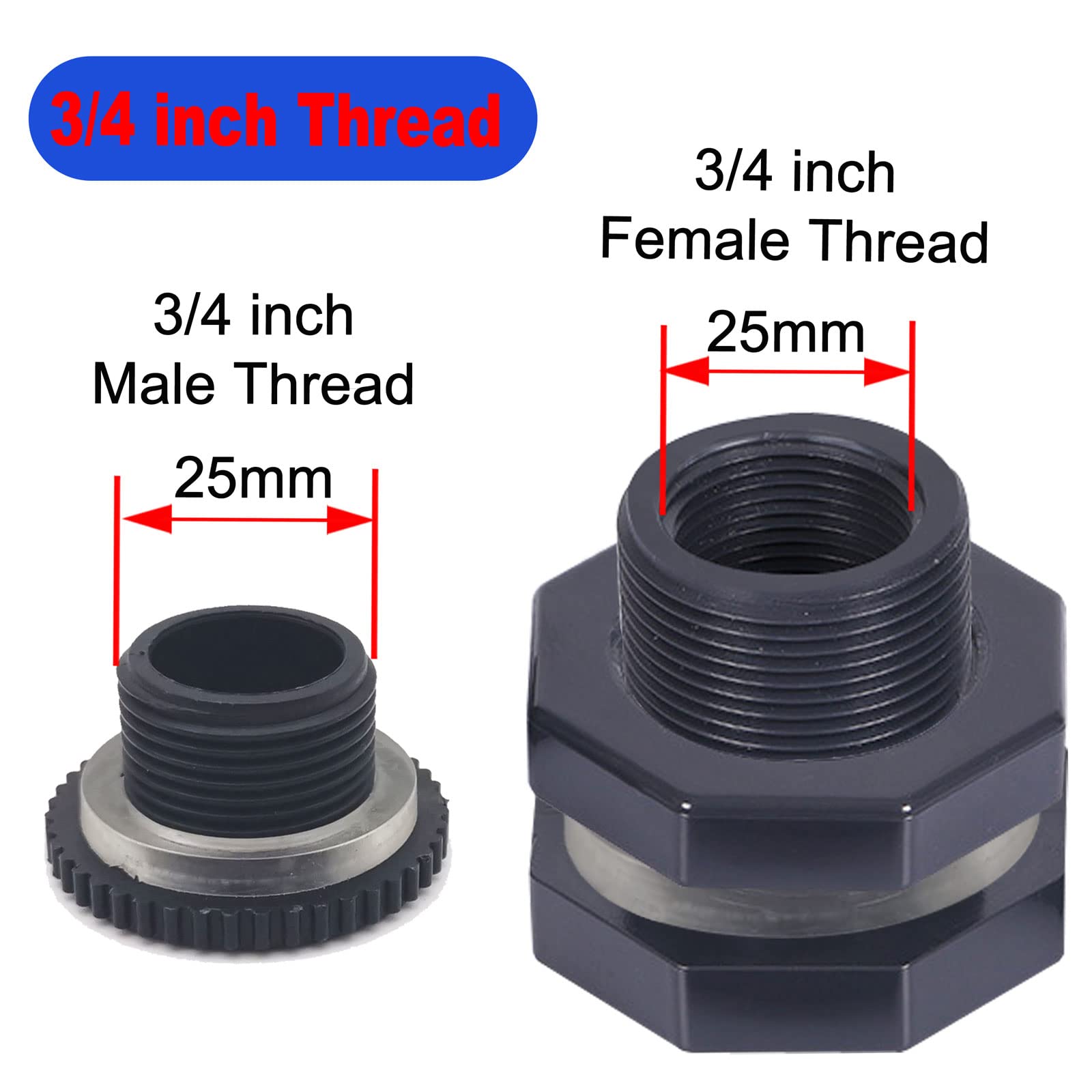Qitdathn kit ensures secure connections for ponds and aquariums.