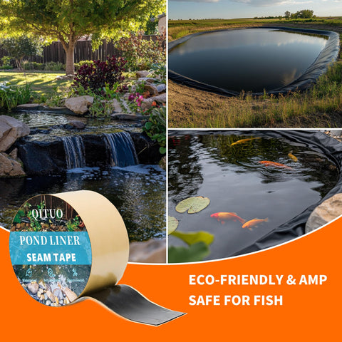 QITUO Pond Liner Tape suited for outdoor garden and fish ponds