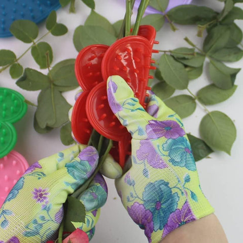 QIUKUI pink rose stripper tool gentle thorn removal for bouquets.