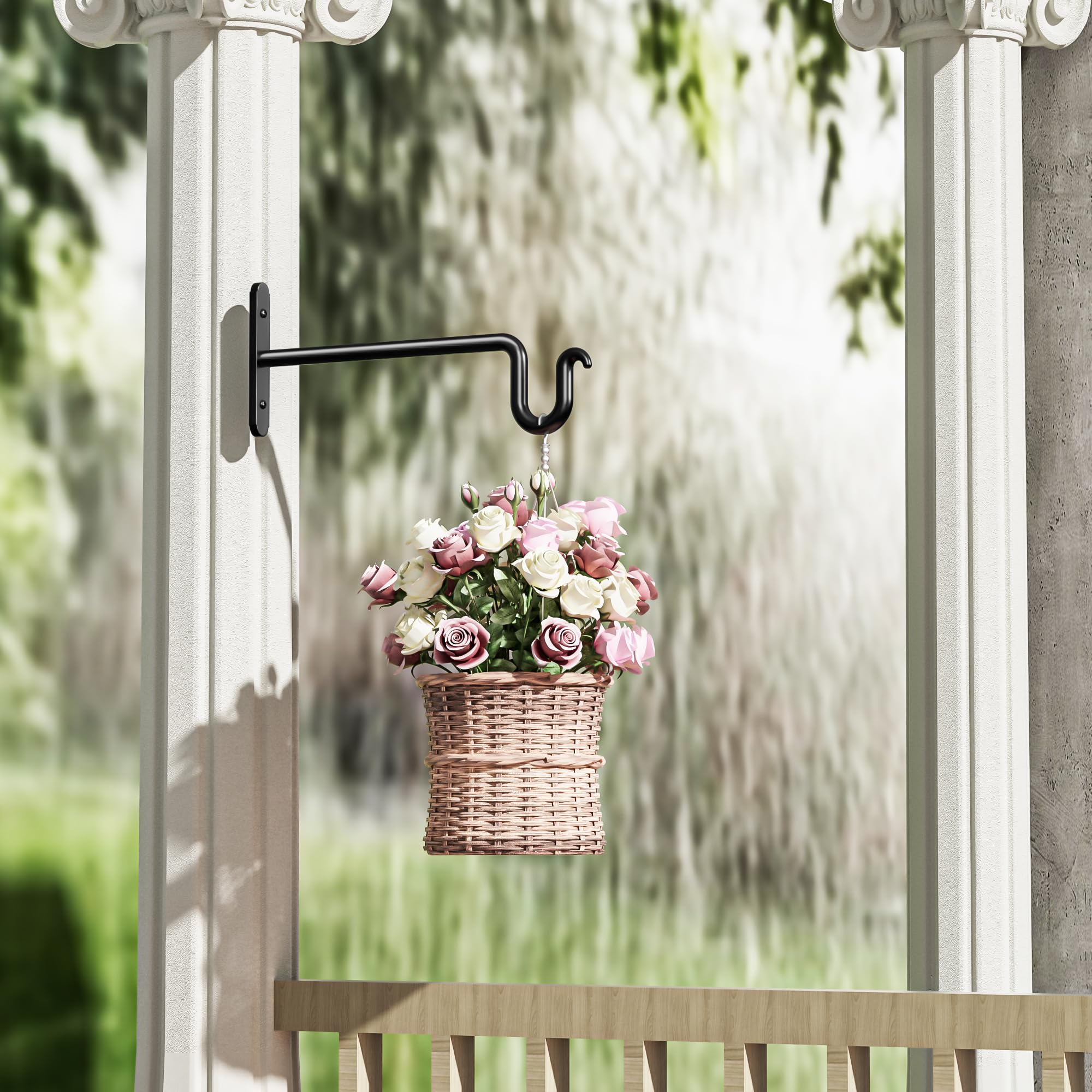 Qiuzido durable metal construction resists bending for daily hanging.