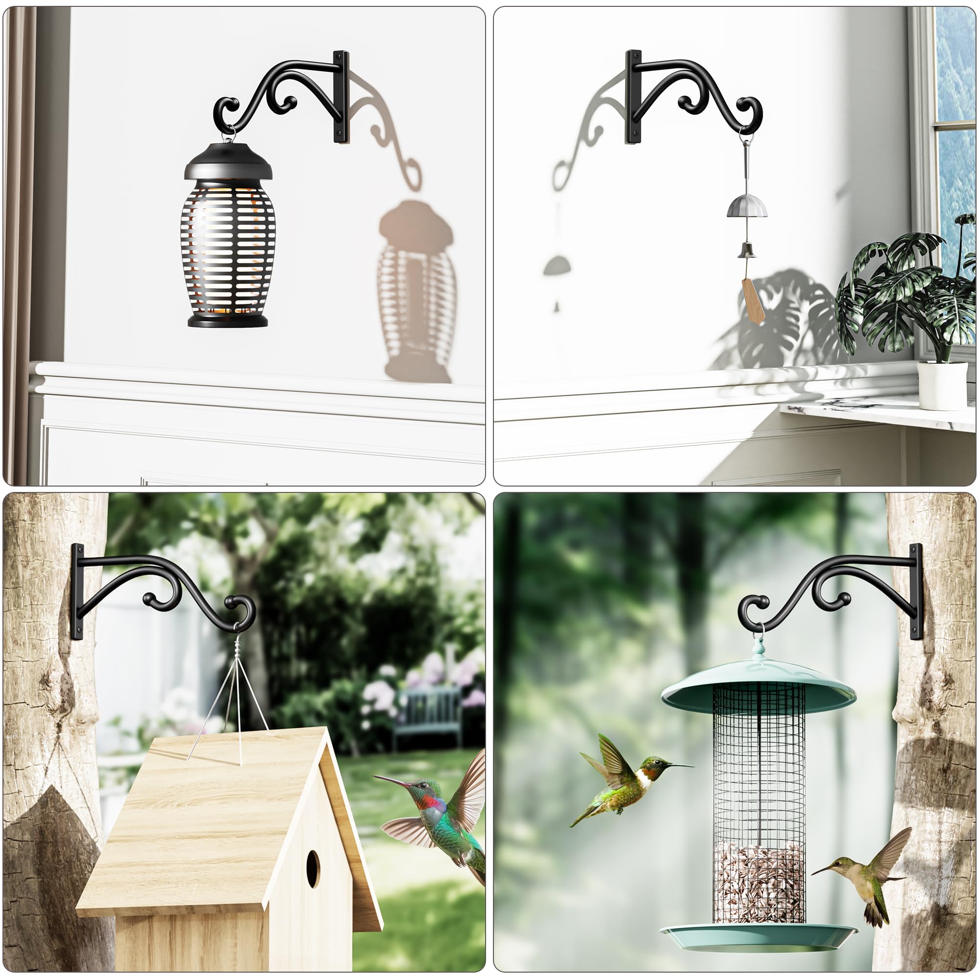 Qiuzido garden flower basket hanger for bright balcony styling.