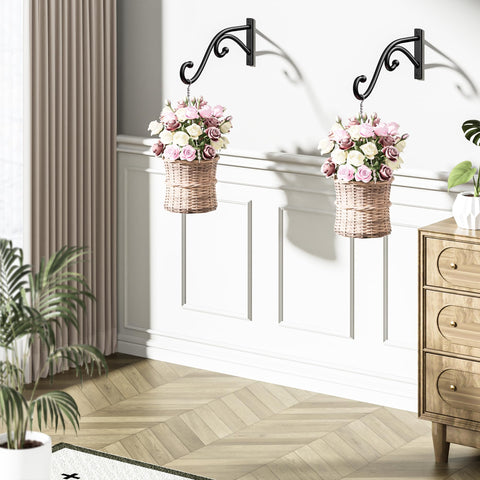 Qiuzido hanging lantern bracket enables elegant outdoor lighting arrangements.